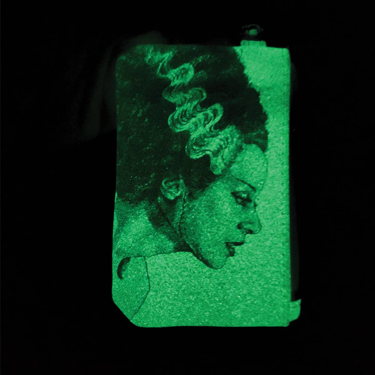 Bride & Frankenstein Duo – Glow-in-the-Dark Wristlet Set (2-Piece Vinyl Pouches)