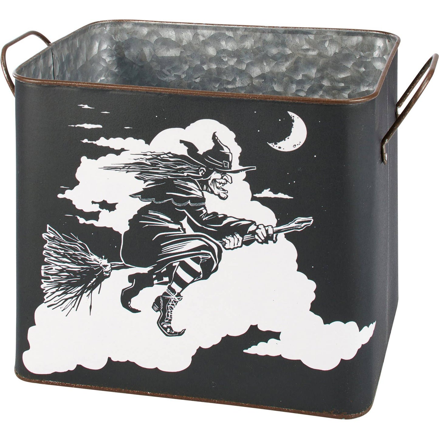 Flying Witch And Cat Bin Set