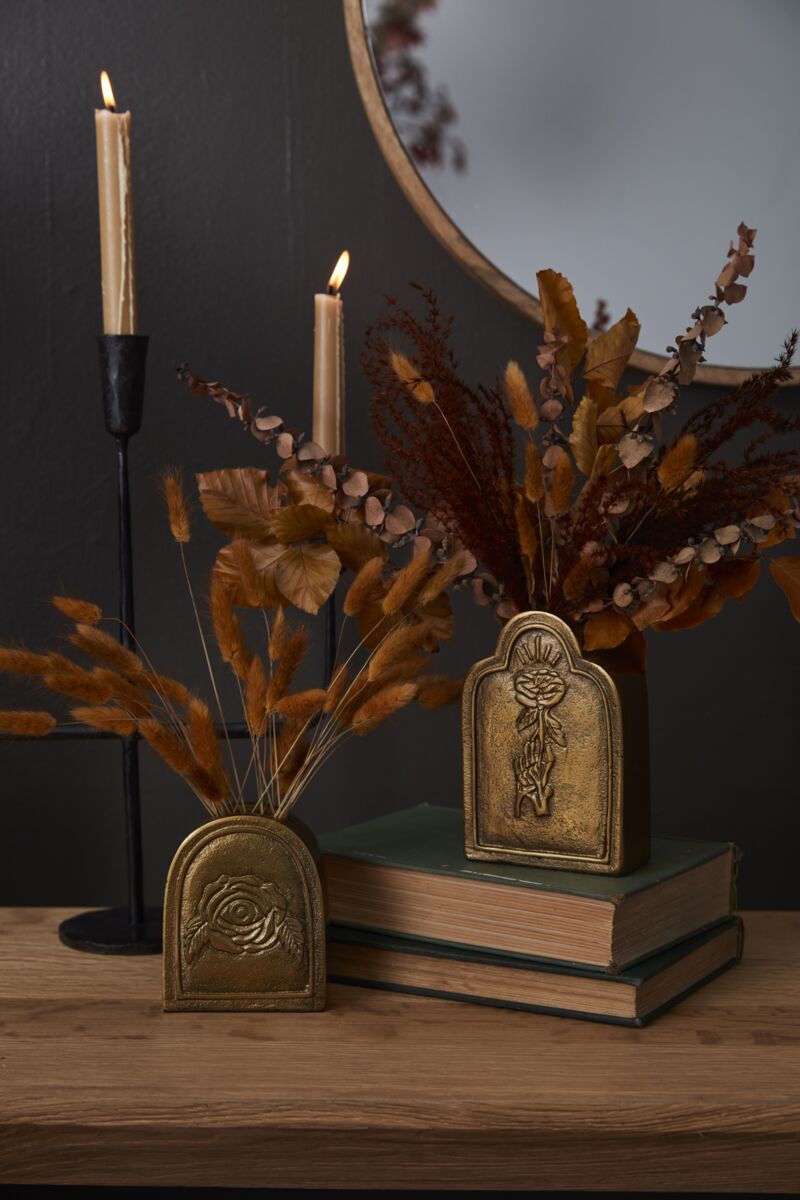 Til Death Budvase – Gothic Black Metal Vase (6")