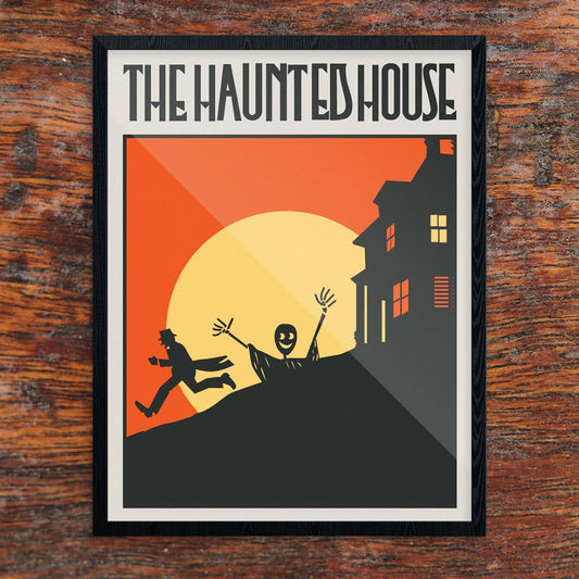 11" x 14 Halloween Haunted House Print
