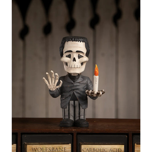 Franken Skelly – Frankenstein-Inspired Skeleton Figurine by Bethany Lowe