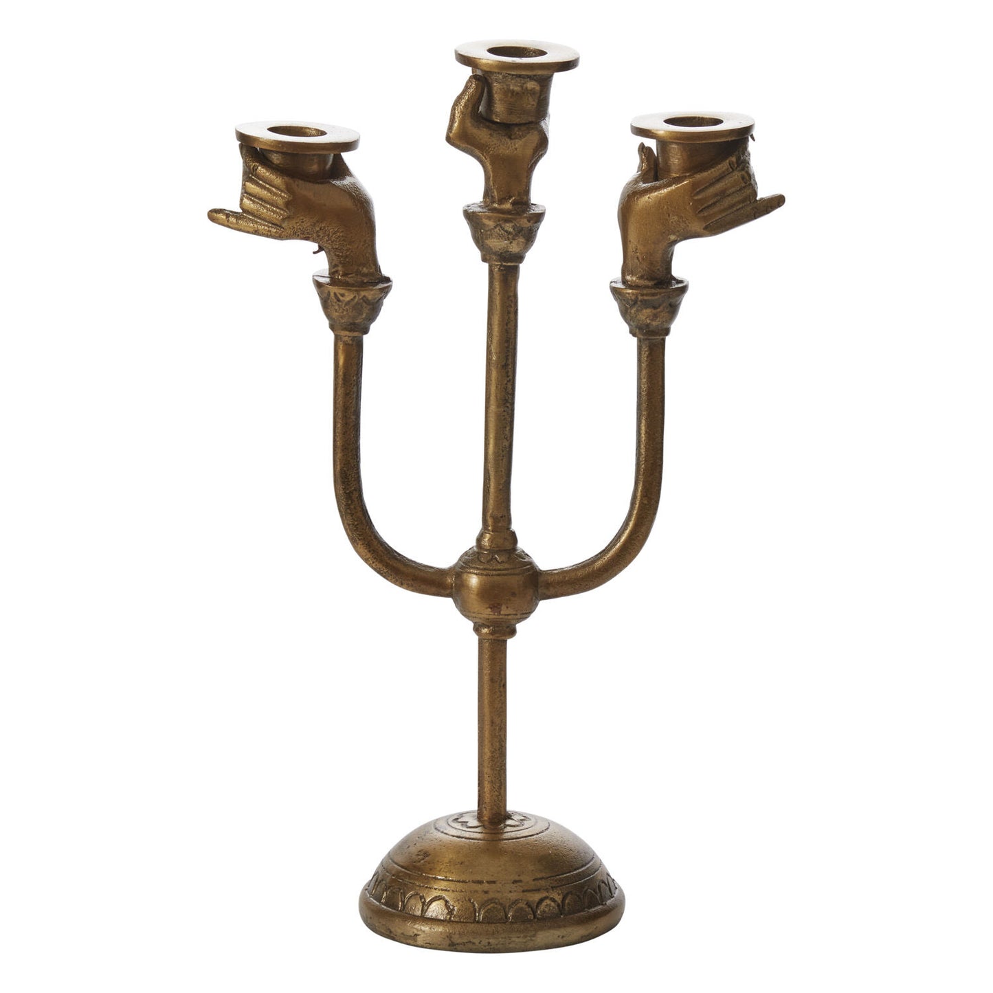 Haunted Hands Candelabra – Gothic Metal Candle Holder